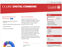 Tablet Screenshot of commons.clarku.edu